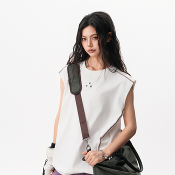 Vesta de vară pentru bărbați, poliester respirabil 98%, pentru alergare, fără mâneci