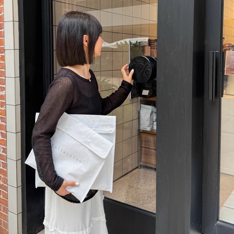 Пликобразна тъкана чанта за облекло с скрито закопчаване | двойна дебелина 30 | Код на продукта Hgsduyghi321649