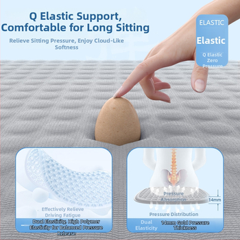 Μαξιλαράκι καθίσματος αυτοκινήτου από γέλη για καλοκαίρι — δροσιστικό, εξαεριζόμενο και διαπνέον, κατάλληλο για όλους τους τύπους οχημάτων — Karcle/Card