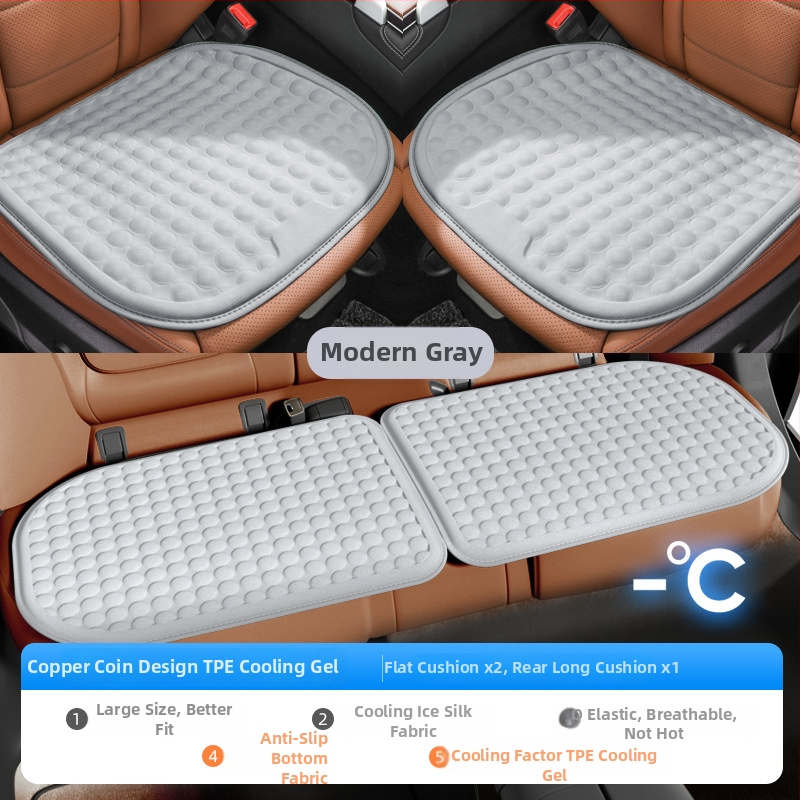 Μαξιλαράκι καθίσματος αυτοκινήτου από γέλη για καλοκαίρι — δροσιστικό, εξαεριζόμενο και διαπνέον, κατάλληλο για όλους τους τύπους οχημάτων — Karcle/Card