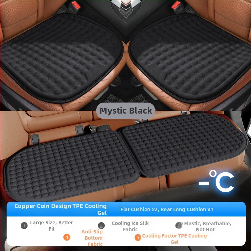 Μαξιλαράκι καθίσματος αυτοκινήτου από γέλη για καλοκαίρι — δροσιστικό, εξαεριζόμενο και διαπνέον, κατάλληλο για όλους τους τύπους οχημάτων — Karcle/Card