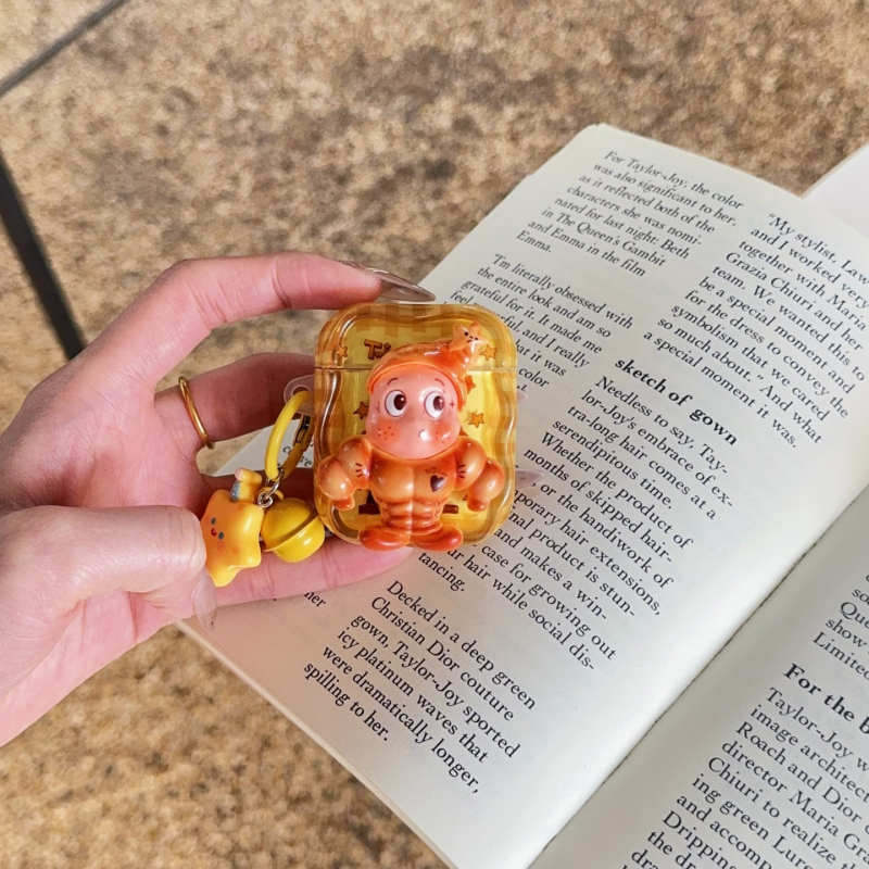 AirPods TPU zaštitno kućište – potpuno pokriće, cartoon dizajn, ugravirana reljefska površina, kompatibilno s Apple AirPods