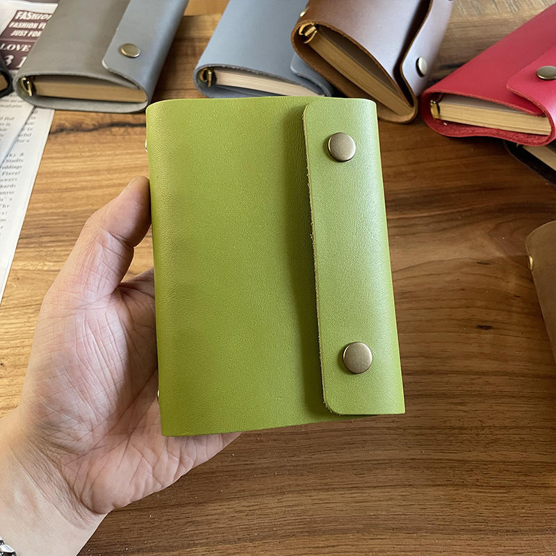 Bilježnica Unique — kožna korica, binder stil, papir od drvene mase 75 g/m², japansko-korejski stil