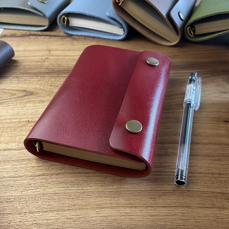 Bilježnica Unique — kožna korica, binder stil, papir od drvene mase 75 g/m², japansko-korejski stil