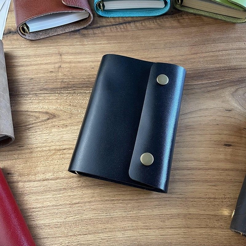 Bilježnica Unique — kožna korica, binder stil, papir od drvene mase 75 g/m², japansko-korejski stil