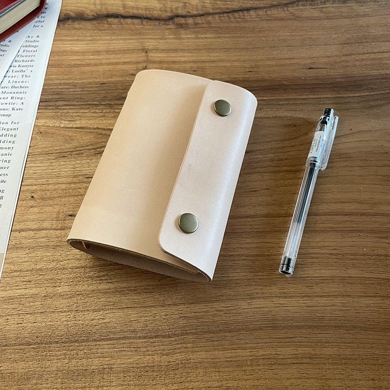 Bilježnica Unique — kožna korica, binder stil, papir od drvene mase 75 g/m², japansko-korejski stil