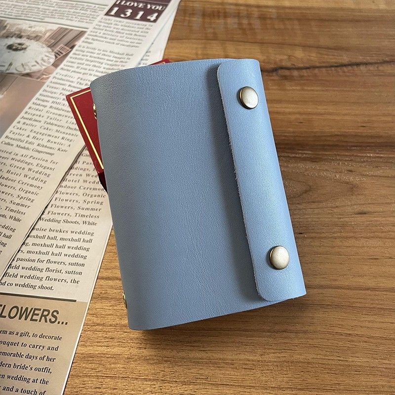 Bilježnica Unique — kožna korica, binder stil, papir od drvene mase 75 g/m², japansko-korejski stil