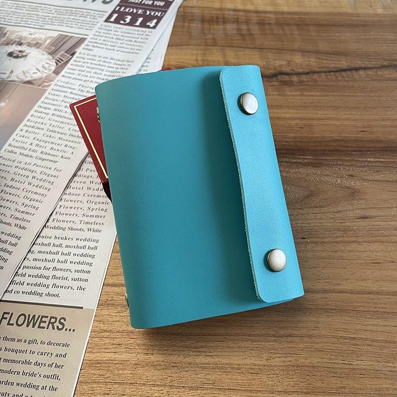 Bilježnica Unique — kožna korica, binder stil, papir od drvene mase 75 g/m², japansko-korejski stil
