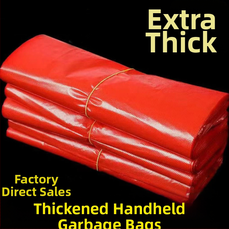 Taška na odpadky, PE materiál, hrubšia, jednorazová, vesta štýl, domáce použitie