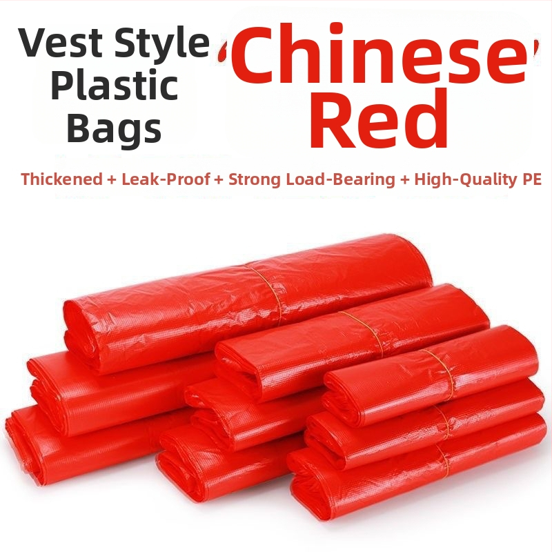 Taška na odpadky, PE materiál, hrubšia, jednorazová, vesta štýl, domáce použitie