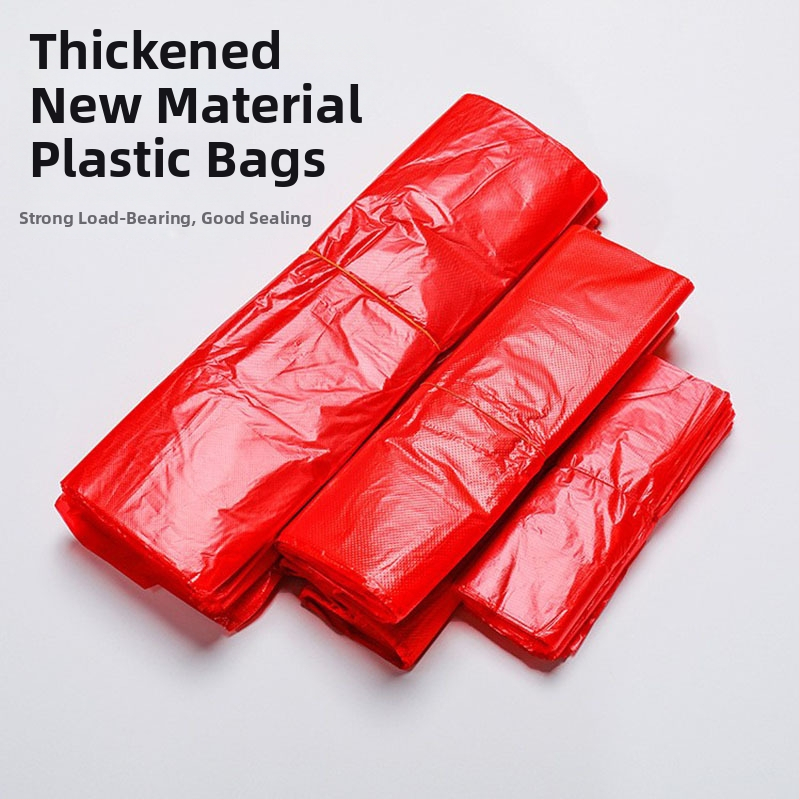 Taška na odpadky, PE materiál, hrubšia, jednorazová, vesta štýl, domáce použitie