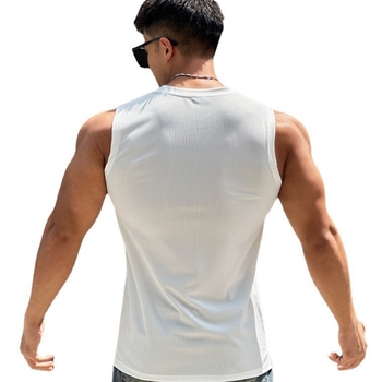 Ανδρικό αμάνικο αθλητικό γιλέκο για τρέξιμο και μπάσκετ, γρήγορο στέγνωμα, διαπνοή, πολυεστερική μίξη, καλοκαίρι-φθινόπωρο