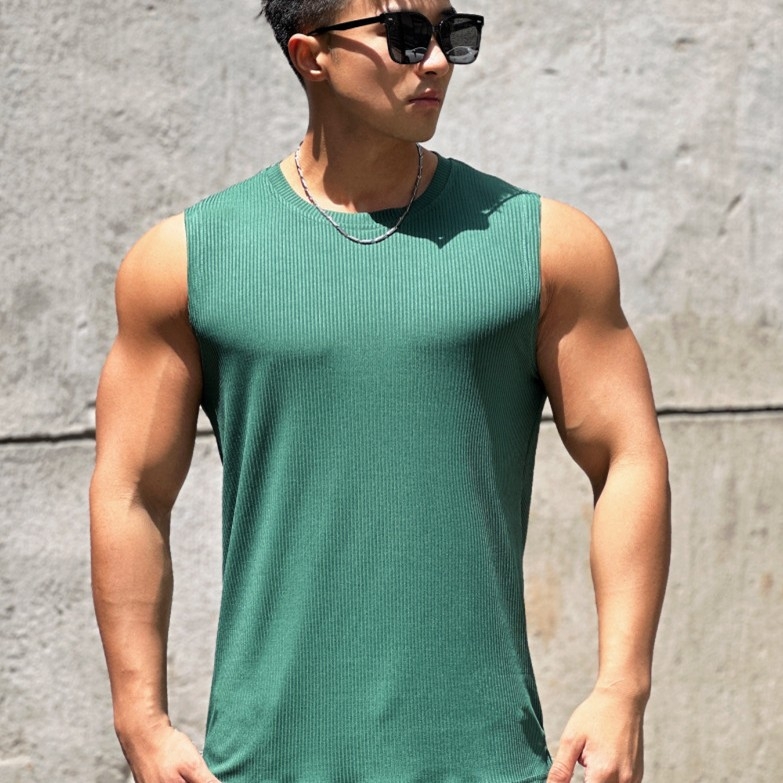 Ανδρικό αμάνικο αθλητικό γιλέκο για τρέξιμο και μπάσκετ, γρήγορο στέγνωμα, διαπνοή, πολυεστερική μίξη, καλοκαίρι-φθινόπωρο