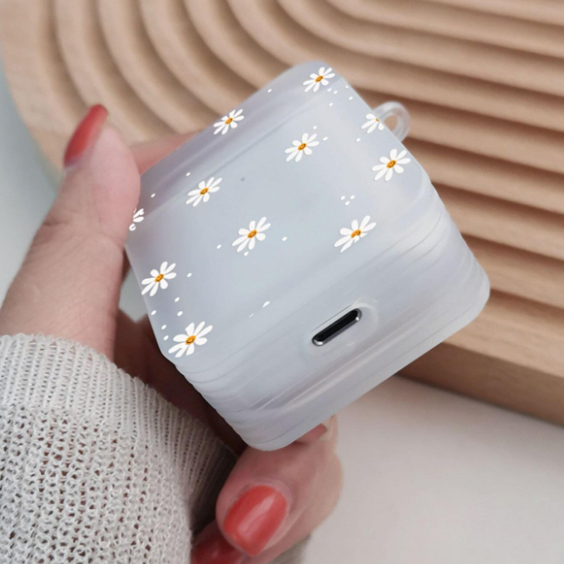 AirPods TPU kućište s reljefnim geometrijskim uzorkom, univerzalna kompatibilnost, kompatibilan s Apple AirPods