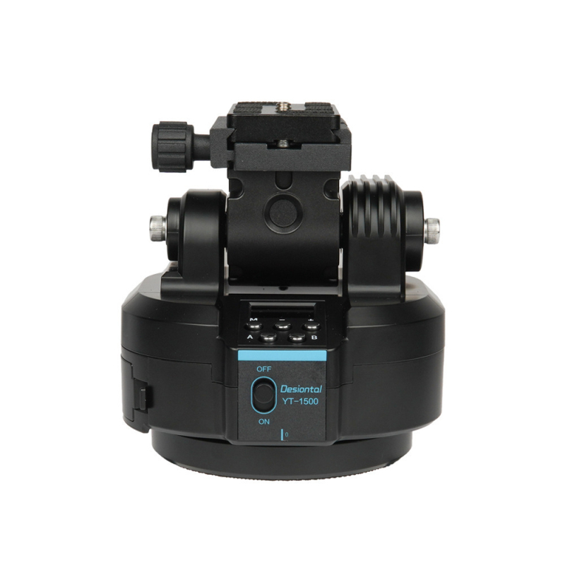 Desiontal stabilizator electric pentru telefon cu telecomandă — rotație orizontală 360°, înclinare verticală 54°, montaj cu șurub 1/4, aliaj de aluminiu + ABS