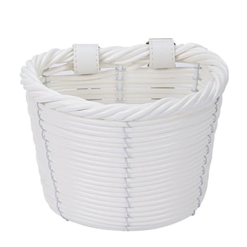 Coș de depozitare împletit pentru trotinete și biciclete pentru copii – imitație de ratan, din plastic, model 202410291, stil vintage