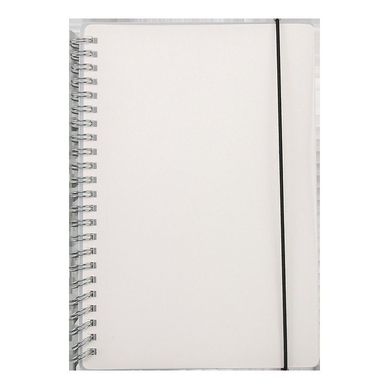 Bilježnica s PP koricom, metalnim prstenom, stranice s mrežom i horizontalnim crtama, Dowling papir 80 g, 50–100 stranica, uredski stil