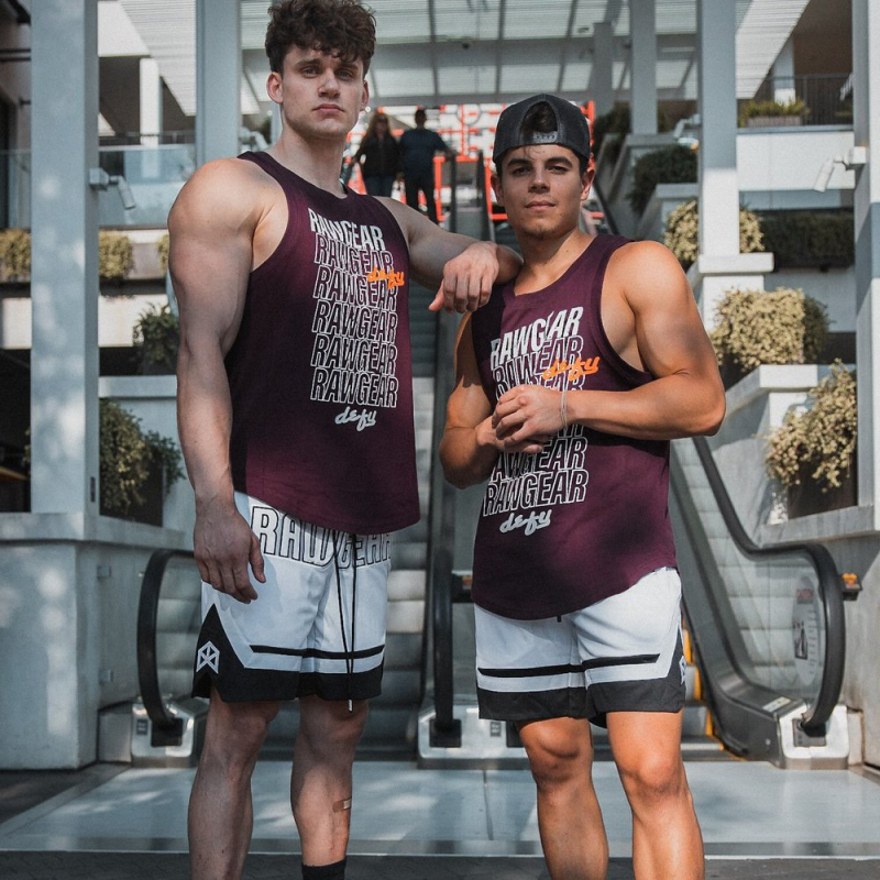 RAWGEAR Ανδρικό αθλητικό γιλέκο για γυμναστική και τρέξιμο, διαπνέον βαμβακερό ύφασμα (Υλικό: 95% Βαμβακί; Λειτουργία: Αθλητικό Fitness; Φύλο: Άνδρας; Σεζόν: Καλοκαίρι)