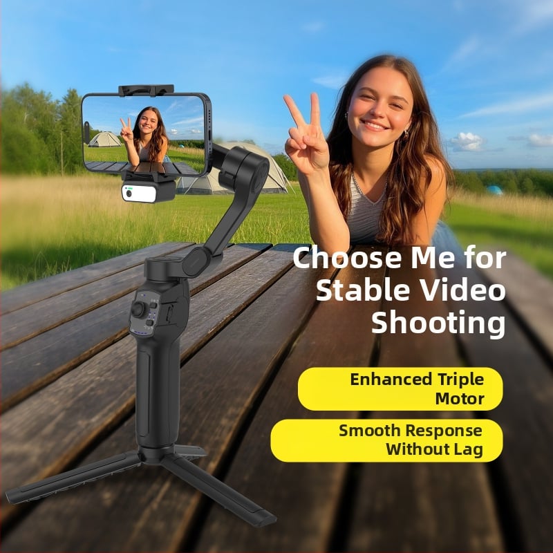 L9Lite триосен мобилен стабилизатор за телефон с AI модул и проследяване на лице