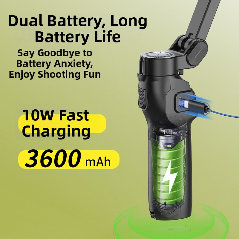 L9Lite триосен мобилен стабилизатор за телефон с AI модул и проследяване на лице