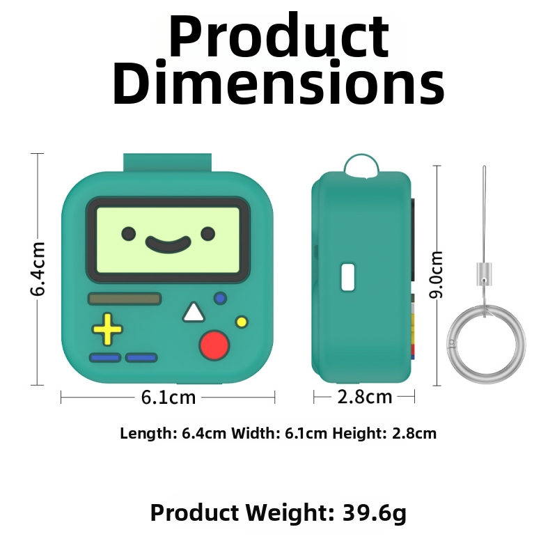 Nothing Ear(3) silikónové ochranné puzdro – cartoon dizajn, tvrdý plášť, prenosné, prispôsobiteľné, vstrekované tvarovanie