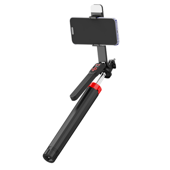 Bluetooth selfie stativ s gimballom — universalni stalak za mobitel za prijenos uživo, prijenosan, materijal nehrđajući čelik + ABS, daljinski upravljač uključen