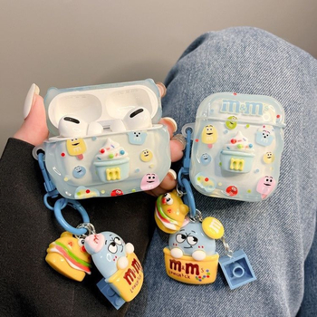 Zaštitni kućište s dizajnom plavog sladoleda za AirPods Pro 2 i AirPods 3. generacije