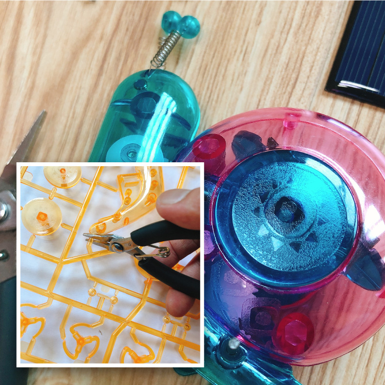 DIY Ηλιακό Σαλιγκάρι STEM Παιχνίδι για παιδιά 7–14 ετών • Πλαστικό • Μάρκα Zesheng • Ηλιακή τροφοδοσία