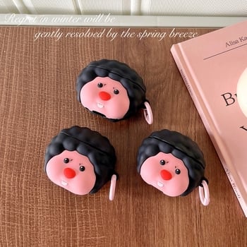 Silikónový karikatúrny ochranný obal pre Apple AirPods Pro 2 a AirPods 3 – mäkký kryt, vstrekované formovanie