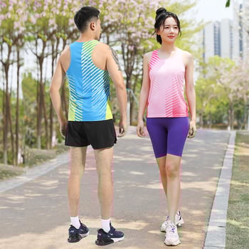 Unisex αμάνικος αθλητικός τοπ για τρέξιμο — γρήγορο στέγνωμα, διαπνοή, απομάκρυνση ιδρώτα, 100% πολυεστέρας, για όλο τον χρόνο