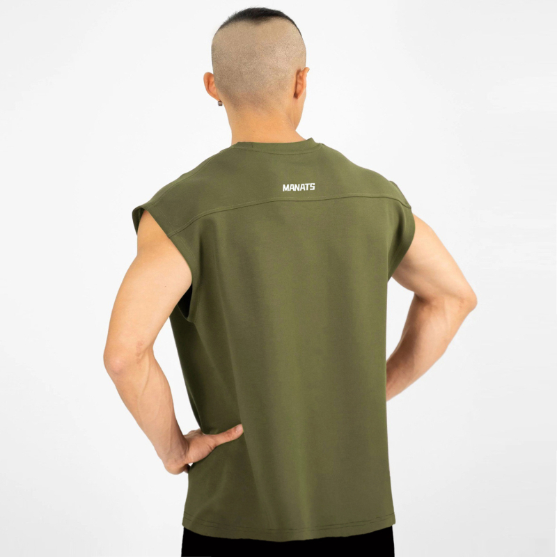 Ανδρικό γιλέκο γυμναστικής χωρίς μανίκια, διαπνεόμενο μείγμα ινών, 5% ελαστάν, καλοκαίρι, ενήλικος άνδρας
