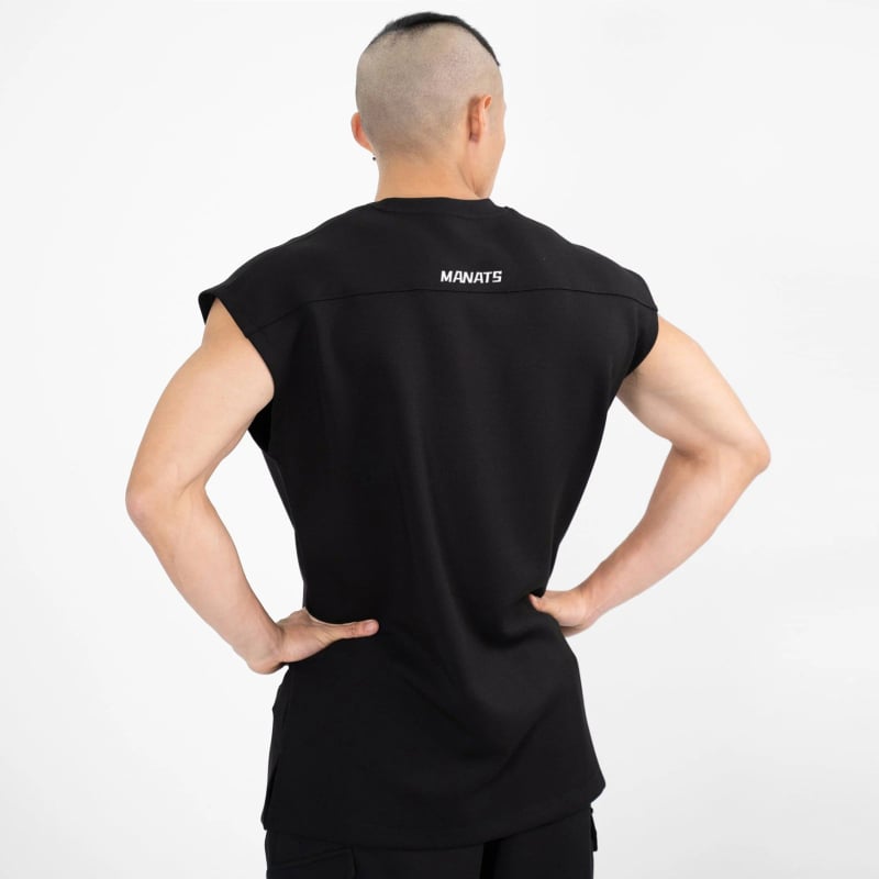 Ανδρικό γιλέκο γυμναστικής χωρίς μανίκια, διαπνεόμενο μείγμα ινών, 5% ελαστάν, καλοκαίρι, ενήλικος άνδρας