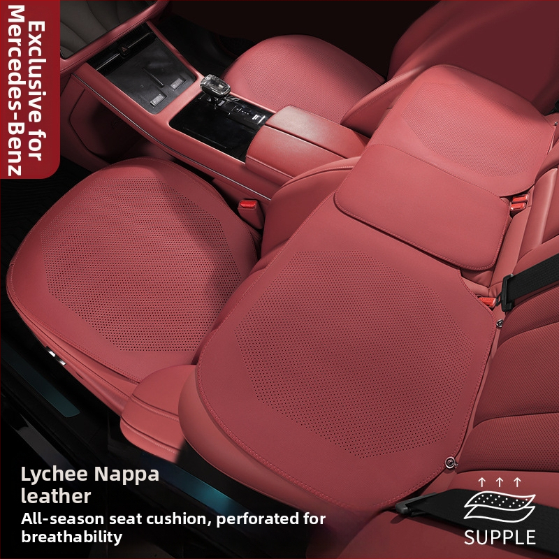 Sedadlová vankúš Mercedes‑Benz pre E300L, GLC260L, C‑triedu a E‑triedu – chladiaca podložka s prírodnou vláknou, vhodná pre všetky ročné obdobia