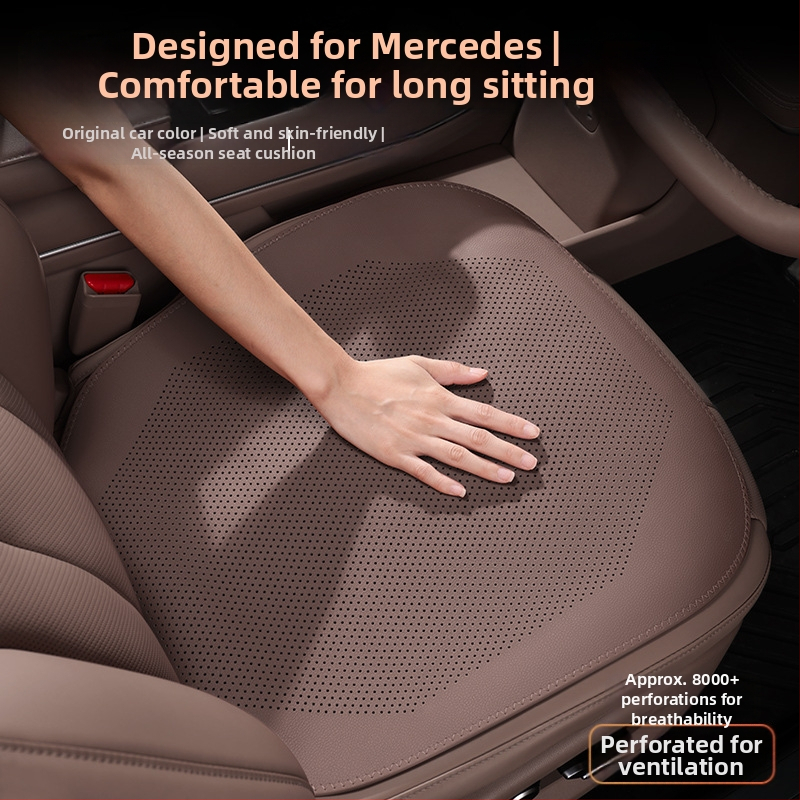 Sedadlová vankúš Mercedes‑Benz pre E300L, GLC260L, C‑triedu a E‑triedu – chladiaca podložka s prírodnou vláknou, vhodná pre všetky ročné obdobia