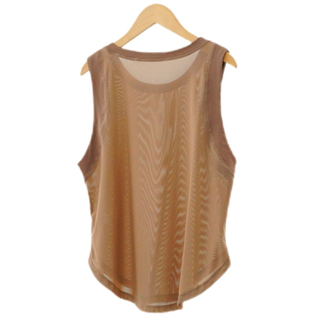 Γυναικείο αμάνικο τοπ γιόγκα – διαπερατό, γρήγορο στέγνωμα, με πάνελ από δίχτυ, άνετη γραμμή, πολυεστέρας