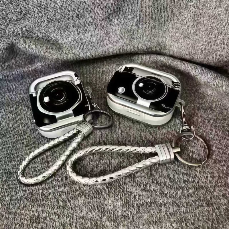 AirPods 1/2 TPU zaštitno kućište s reljefnim retro dizajnom kamere