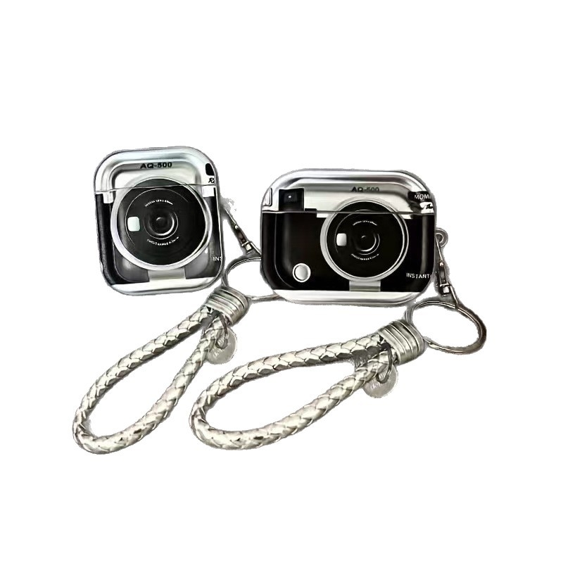 AirPods 1/2 TPU zaštitno kućište s reljefnim retro dizajnom kamere