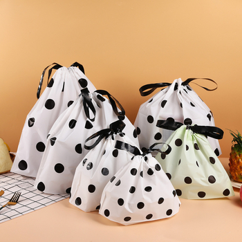 Jednokratna torbica za pakiranje sa šnomom, mat završna obrada, dvostruki sloj debljine 14, opća ambalaža