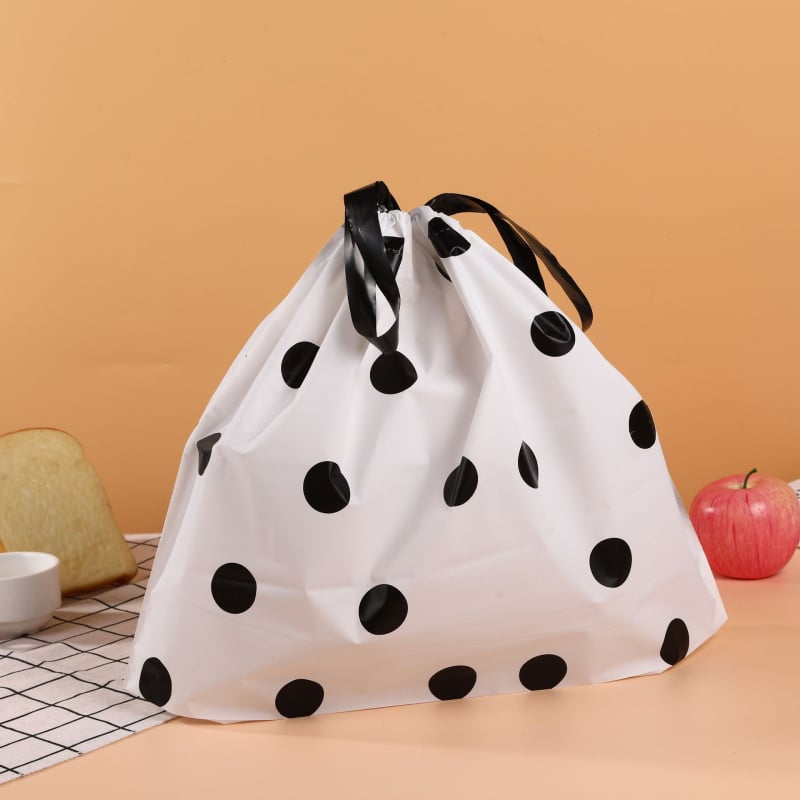 Jednokratna torbica za pakiranje sa šnomom, mat završna obrada, dvostruki sloj debljine 14, opća ambalaža