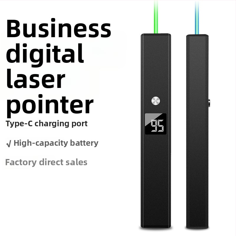 Laser pointer olovka s prikazom snage — Suoxue, mogućnost tiskanja logotipa, za poslovnu uporabu (prodajno odjeljenje, sastanci, gradilišta)