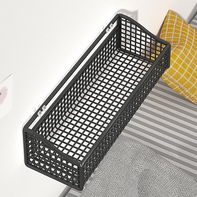 Căruț mobil de depozitare sub birou cu roți, cadru din fier, 1 etaj, organizator multifuncțional pentru studiu și living