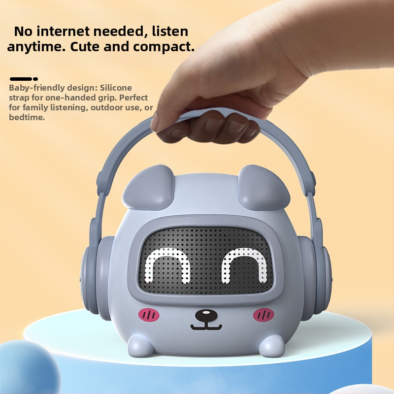 Xingxuanbao Bluetooth образователна машина за деца с разкази, MP3 възпроизвеждане, 8GB памет, презареждаема батерия, дистанционно управление