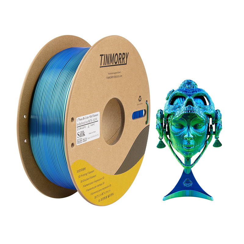 PLA нишка за FDM 3D принтер с коприна-ефект, кръгло сечение