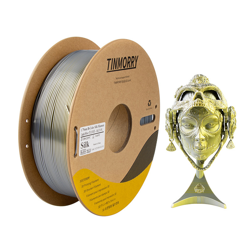 PLA нишка за FDM 3D принтер с коприна-ефект, кръгло сечение