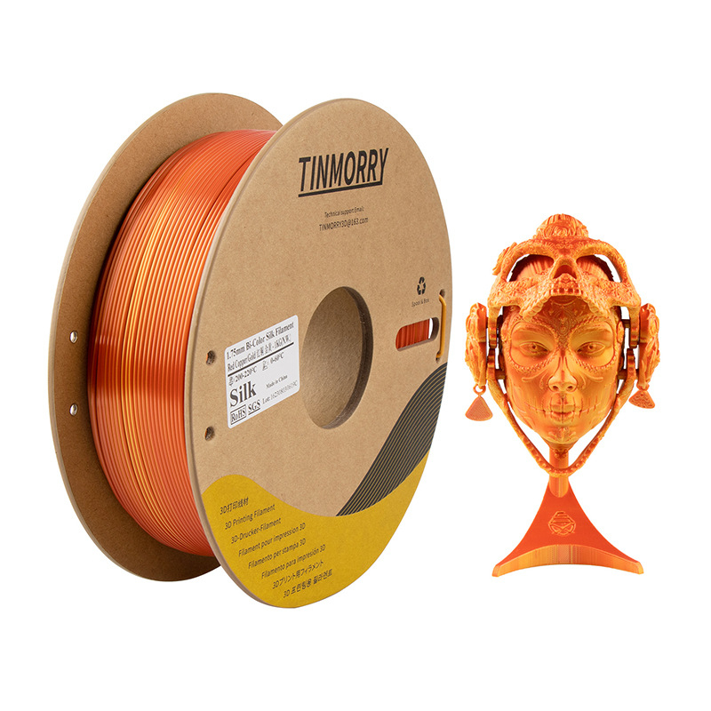 PLA нишка за FDM 3D принтер с коприна-ефект, кръгло сечение