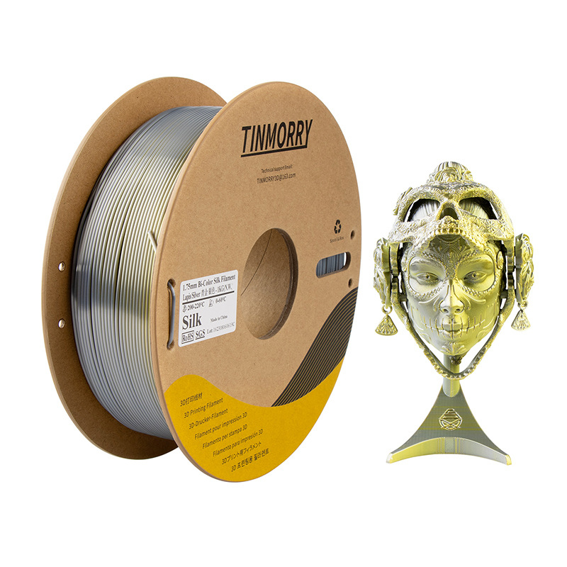 PLA нишка за FDM 3D принтер с коприна-ефект, кръгло сечение