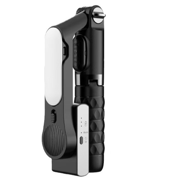 A6 jednosmerný gimbal stabilizátor pre telefón s Bluetooth, výsuvný selfie palica, proti traseniu, LED osvetlenie