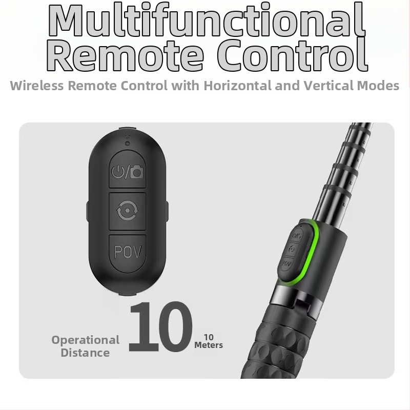 A6 jednosmerný gimbal stabilizátor pre telefón s Bluetooth, výsuvný selfie palica, proti traseniu, LED osvetlenie