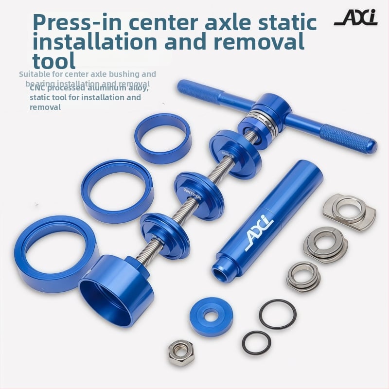 AXI Set alata za Press-Fit bottom bracket – statička instalacija i demontaža, aluminijska legura, alat sa središnjom osovinom