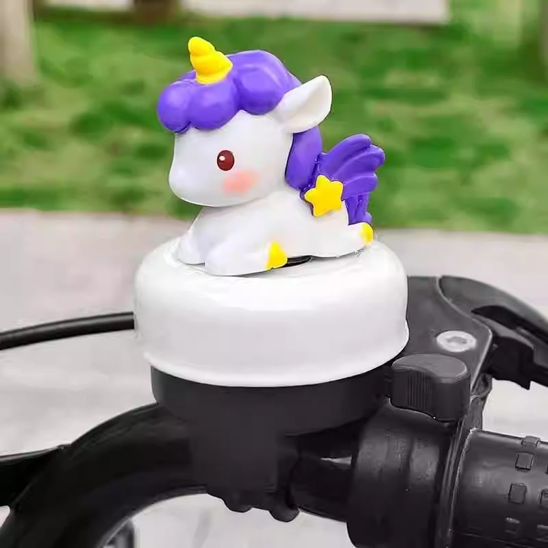 Dječji zvon za bicikl s jednorogom – slatki karikaturni dizajn, univerzalna ugradnja, materijal aluminijska zlitina, model 08cl0020
